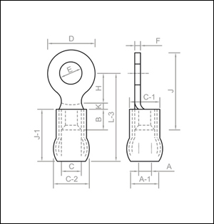 Ring Type Terminal Ends With Metal Reinforcement